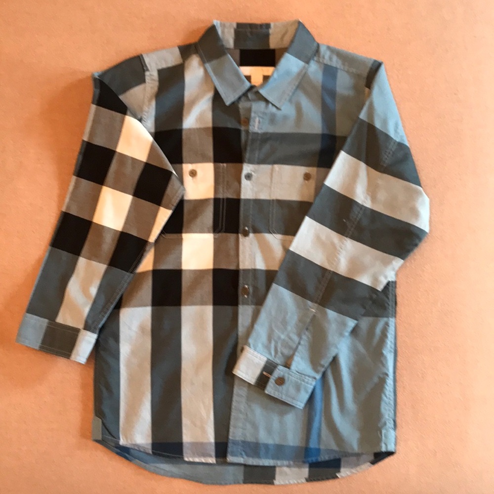Boys Burberry long sleeved shirt